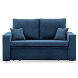 Sofa Aikido I 150x85 - mit schlaffunktion - Farben zur Auswahl - modernen Sofa - mit Bettkasten - Moderner Cordstoff - Stoff POSO (POSO 005)