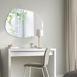 Sqinor Spiegel Asymmetrisch Kleben Rahmenlos Dekorative Spiegel Wand, Selbstklebend Wandspiegel Klebespiegel Aufkleben Modern Spiegel für Bad Wohnzimmer Flur Schminktisch