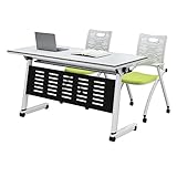 Multifunktions-Klapptisch mit Rädern Computer Training Tisch Büro Spleißen Konferenztisch (Size : 1400 * 600 * 750)