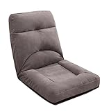 KITCISSL Rasenstühle Stuhl Ohrensessel Modern Sitz Klappbare Loungesessel Rückenlehne Stuhl Relaxsessel Sessel Modern Design Lazy Lounge Chairs für Schlafzimmer, Wohnzimmer (Color : Gray A)
