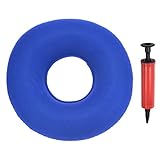PATIKIL Aufblasbare Sitzkissen Tragbare Donut Kissen Rücken Lendenwirbel Unterstützung Sitz Donut Kissen für Rollstühle Büro Stühle Liegestühle Dunkel Blau