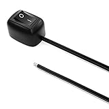 Jtron Auto DIY Schalter Wassertropfenform Schalter Aus/Ein DC 12V AC 250V/6A 125V/10A 12V Oberflächenmontage Schalter für Nebelscheinwerfer, Tagfahrlicht, LED-Lichtleiste usw. (Kabel: 19,6 Zoll)