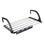 GDWD Wäschetrockner Heizkörper, Balkon Heizkörpertrockner, Klappbar Hängetrockner, Balkonwäschetrockner, Wandwäschetrockner Wäscheständer Heizung Wäschehalter (32 x 40 cm)