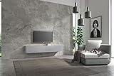 Wuun® 160cm/ Front Perl-Matt-Grau (Korpus Perl-Matt-Grau)/8 Größen/6 Farben/TV Lowb8ard TV Board hängend Hängeschrank Wohnwand/Somero