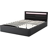 DDOY Bett Komforthöhe holzbett stabil rausfallschutz Bett Holz Bett mit stauraum futonbett 140x200 bettrahmen Bett 140x200 mit bettkasten