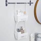 FUrlou Aufhängung Typ Shampoo Halterung für Dusche Bathroom Organizer Haken Typ Haushalt Multifunktion Keine Bohrung Stapelbare Lagerung