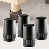 HEYCE 4er-Pack Möbelerhöhungen, rund, Selbstklebende, strapazierfähige Tischerhöhungen, Sofas, Beine, Bett, erhöht die Höhe für Tisch, Stühle, Schrän