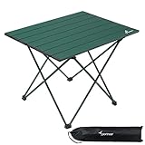 Sportneer Campingtisch, Klapptisch Camping, Aluminium Camping Tisch Leichte mit Tasche, Leicht zu tragen, klappbar Tisch Präfekt für Picknick Kochen Garten Wandern Reisen