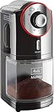 Melitta Molino Kaffeemühle, 1019-01, Elektrische Kaffeemühle, flache Mahlscheibe, Schwarz/Rot, CD - Molino - rote Matte