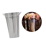 Artibetter 2 Stück Metall-Außendekoration Heimdekoration Metall-Pflanzgefäße Für Den Außenbereich Rustikale Metallvase Metalleimer Vintage-Eimer Blumentopf Pflanzgefäße Körbe