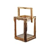 Sehr dekorative Holz Laterne in Handarbeit hergestellt ! Rustikal Charmant Schön 10202/2