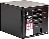 Aktenschrank, Aktenschränke, rutschfeste Gummi-Möbelschützer sorgen dafür, dass der Boden den Schreibtisch aufbewahrt, extra solide Verarbeitung, PP-Kunststoff