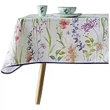 Dekorative Tischdecke wasserdichte und ölbeständige Einweg-Tischdecke aus frischem Blumenstoff, Couchtischdecke Restaurant-Tischdecke (Color : A, Size : 135x140cm)