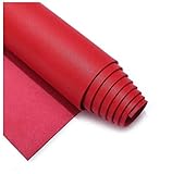 SSYBDUAN Möbelstoff Premium Bezugsstoff Zum Meterware Microfaser Velours Wildleder Möbelstoff Polsterstoff ，Bezugstoff/Möbelstoff Zum Polstern Und Beziehen, 138cm Breit,Rot (Size : 1.38m×4m)