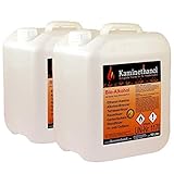 Kaminethanol Icking 20 Liter Bioethanol 100% (2 x 10 L) Premium Qualität - direkt vom Hersteller für Ethanol Kamine, Alkohol-Brenner, Terrasenfeuer, Raumfeuer und Gartenfackeln