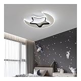 Moderne Deckenleuchten Kinder-Deckenleuchte, Cartoon-Stern-Mond-Deckenleuchte, LED-Augenschutz-Schlafzimmerleuchte, Acryl-Kinderzimmerleuchte for Kinderzimmer, Arbeitszimmer, Kinderzimmer (Color : Bl
