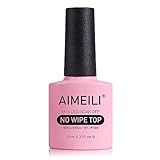 AIMEILI No Wipe Top Coat Überlack UV LED Gellack Gel Nagellack Gel Polish - 10ml