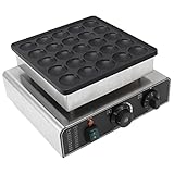 Mini-Pfannkuchen-Maker, Kleiner Pfannkuchen-Grill-Bäcker, Wasserdichter Netzschalter aus Edelstahl für Restaurant (EU-Stecker 220V)