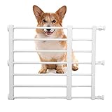 Tore für Hunde Indoor - Einziehbares Haustiergitter Niedrige Hundeschutzgitter - Stabile Sicherheitsgitter für Haustiere für Treppen, Türen, Flure, drinnen und draußen Suphyee