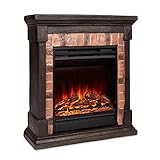 Klarstein Beerenberg Elektrokamin - Kamin elektrisch mit 1800 W Heizleistung, Elektro Kamin mit Timer, Temperatur: 10 bis 30 °C, LED-Flammeillusion, inkl. Fernbedienung