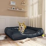 homiuse Hundebett Dunkelblau 120x100x27 cm Kunstleder Hundekissen Katzenbett Hundebett Grosse Hundekorb Katzenkorb HundeköRbchen Hundebetten Hundematte Dog Bed rutschfest Geeignet für Katzen&Hunde