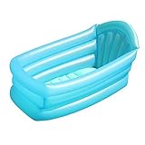 fanelod Aufblasbare Kleinkindwanne, Aufblasbare Babybadewanne, Aufblasbarer Faltbarer Duschpool Für Kinder, Kleinkinder, Kleinkinder, Neugeborene, Tragbare PVC-Reisebadewanne, Kleinner Aufblaspool,