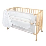 roba Beistellbett, safe asleep Room Bed, 60 x 120 cm 'Sternenzauber', Anstellbett, natur