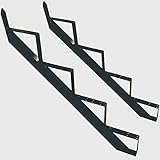 Treppenrahmen 2-10 Stufen-Wahl Stahl-Treppe RAL 7016 Anthrazit Treppenholm/Wählen Sie die Stufen-Anzahl (2 stufig) (4 stufig)