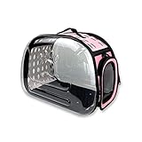 CLENEA Zubehör für Vogelkäfige Tragbare Vogel Reisetasche Vogel Papageienkäfig Reisetasche Atmungsaktiv Sightseeing Outdoor Transparent Vogel Reisekäfig Koffer Vogelständer für Käfig