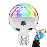 Disco-Kugel-Licht | Spinnende Disco-Lichter | Kugellampen-Drehschalter, Fußball-Design, RGB-Farbfunktion für den Außenbereich, KTV, Bühne, Bar, Schlafzimmer Zceplem