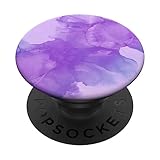 Aquarellmalerei elegantes Muster rosa Rauch PopSockets mit austauschbarem PopGrip