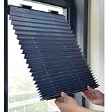 Sonnenschutz verdunkelungsrollos Mit Saugnäpfen Thermo Dachfenster Rollos Ohne Bohren Plissee Rollos Temporäre Jalousien,70x120cm