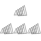 Tofficu 4 Stück Schallplatten Organisieren CD Bücherregal Dekor Schreibtisch Zeitschriftenhalter Zeitschriften Kunst Zeitungssammlung Sortierer Schwarz Regal E-Mails Aktenordner