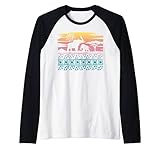 Afrikanische Dekofigur Elefant, Retro, Sonnenuntergang Raglan