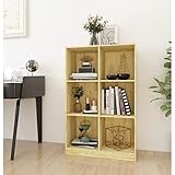 ZQQLVOO Bücherregal 70x33x110 cm Massivholz Kiefer, Aufbewahrung DVD + CD-Regal, Schlafzimmer, dekorativ Bücherregal, Freistehendes Regal