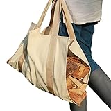Große Holztragetasche - Große Brennholztragetasche | Robuster, großer Brennholzträger für die Lagerung von Holz, Brennholz, Baumstämmen und Ästen Yumna