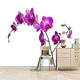 VOIV Fototapete Kunsttapete – Selbstklebende Fototapete Wandkunst Lila Blume Kunsttapete Fotoposter Dekor Wanddekoration 430x300cm