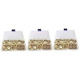 COHEALI 3 Boxen Kunstfoto-Bürohaken Und Schwere Metallloch-Hardwarelösungen Transparentes Kit Kunstwerk-Sortiment Uhrenaufhänger Einzelne Spiegel Goldfarben Für Form Mit Robusten