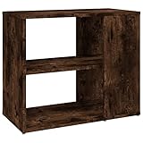 Makastle Beistellschrank mit 2 Einlegeböden, Anrichte Standschrank Wandschrank Sideboard Mehrzweckschrank für Wohnzimmer Schlafzimmer Flur, Räuchereiche 60x30x50 cm Holzwerkstoff