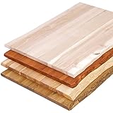 LAMO Manufaktur Holzplatte für Esstisch Küchentisch Küchenarbeitsplatte Tischplatte Baumkante 140x60 cm, Natur, LHB-01-A-002-1406