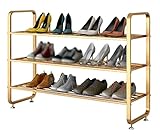 Schuhregal Schuhregal Schuhaufbewahrung 3-stufiges Schuhregal Metall Schuhaufbewahrung Organizer Regal Platzsparend for Eingang Wohnzimmer Schlafzimmer Schuhaufbewahrungsständer Schuhständer Schuhorga