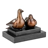 Moritz Bronzefigur Taubenpärchen Höhe 10 cm 1,2 kg Skulptur Statue Antik