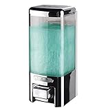 Seifenspender Flüssigkunststoff Wandhalterung Handseifenspender for Hotel Küche Badezimmer, Chrom 500 ml Seifenspender Pumpe Pumpflasche (Size : 1-Chamber)