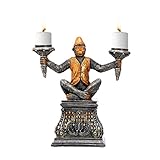 weemoment Kerzenständer, Affen-Kerzenhalter, Dekoration, Harz-Kerzenleuchter, Mittelstücke, Stumpenkerzenständer für Zuhause, Couchtisch, passend für 3,5 cm Kerzen