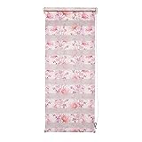 Doppelrollo Gemustert 45 x 150 Marisol Festmaß freihängend ohne Bohren Klemmfix Blumen HTI-Living