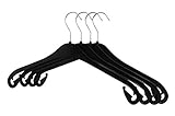 RSR Hangers Kleiderbügel NA 47 cm aus Kunststoff 50 Stück Hemdenbügel 360° drehbarer Haken Blusenbügel Kunststoff Schwarz schneller Versand