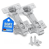 LIVING-TEC ® Scharnier mit Softclose in Standardgröße 2er Set | Türscharniere mit Gasdruckfeder | Schrankscharnier mit 100° Öffnungswinkel | Topfscharnier ø 35 mm