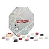 Yankee Candle Adventskalender 2022 Kranz | Duftkerzen Geschenkset | 24 Duftteelichter und 1 Teelichthalter | Schneekugel Wonderland Kollektion | Perfekte Geschenke für Frauen