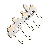 Alipis 1 X Haken-Up Blush-Dekor Wandmontage Kleiderständer Handtuchhaken Vintage-Kleiderhaken Hölzerner Eingangsbereich Rustikaler Wandhaken Kleiderstange Eisen Huthaken