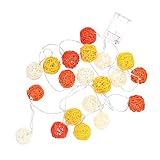 Abaodam 1Pc String Ball Lichterketten Außen Lichterkette Weihnachten Lichterketten LED Außen Lichterketten Ball String Lampe Weihnachten Baum String Licht Atmosphäre String Lampe